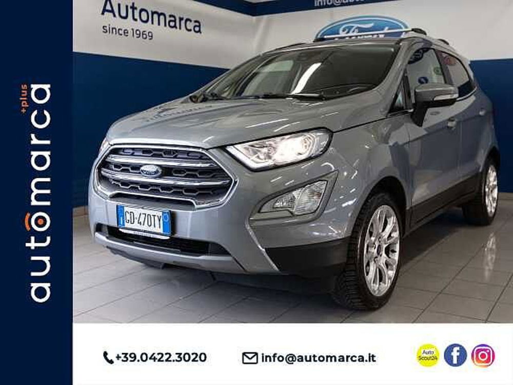 Ford EcoSport 1.0 EcoBoost 125 CV Titanium  del 2021 usata a Silea