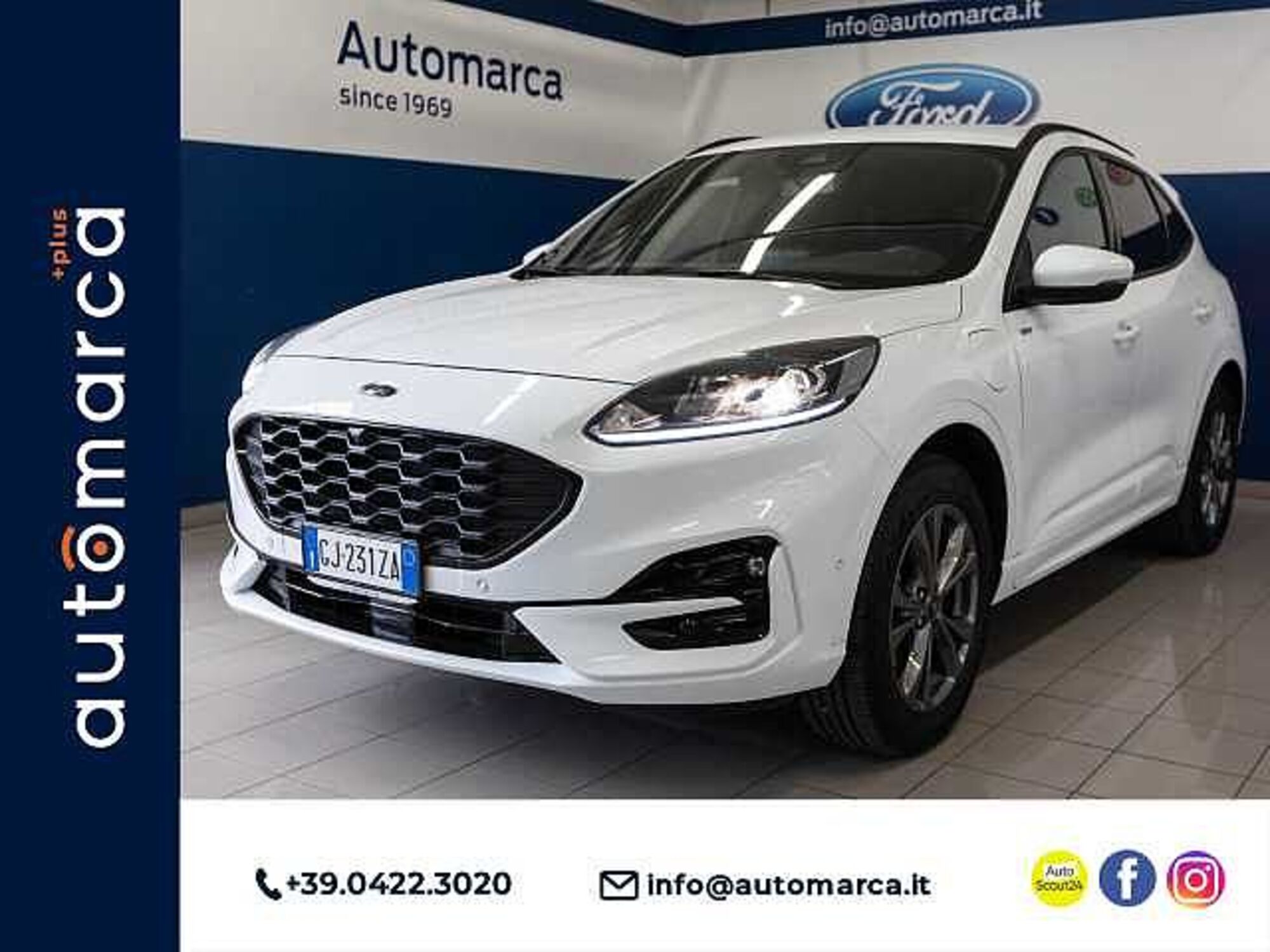 Ford Kuga 2.5 Plug In Hybrid 225 CV CVT 2WD ST-Line  del 2022 usata a Silea