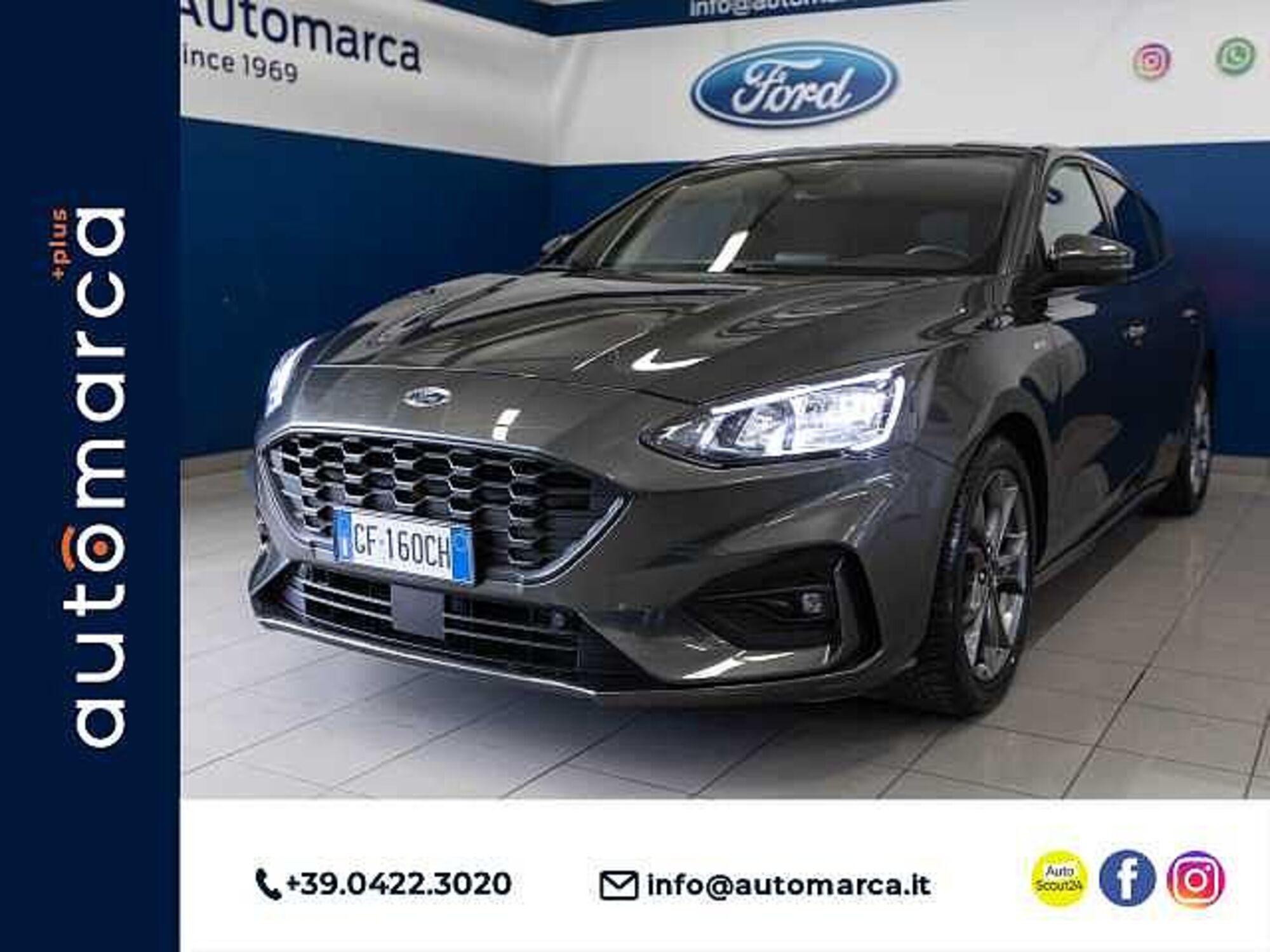 Ford Focus 1.0 EcoBoost Hybrid 155 CV 5p. ST-Line X  del 2021 usata a Silea