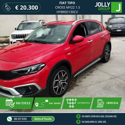 Fiat Tipo Tipo 5p 1.5 t4 hybrid Cross 130cv dct del 2022 usata a Sora