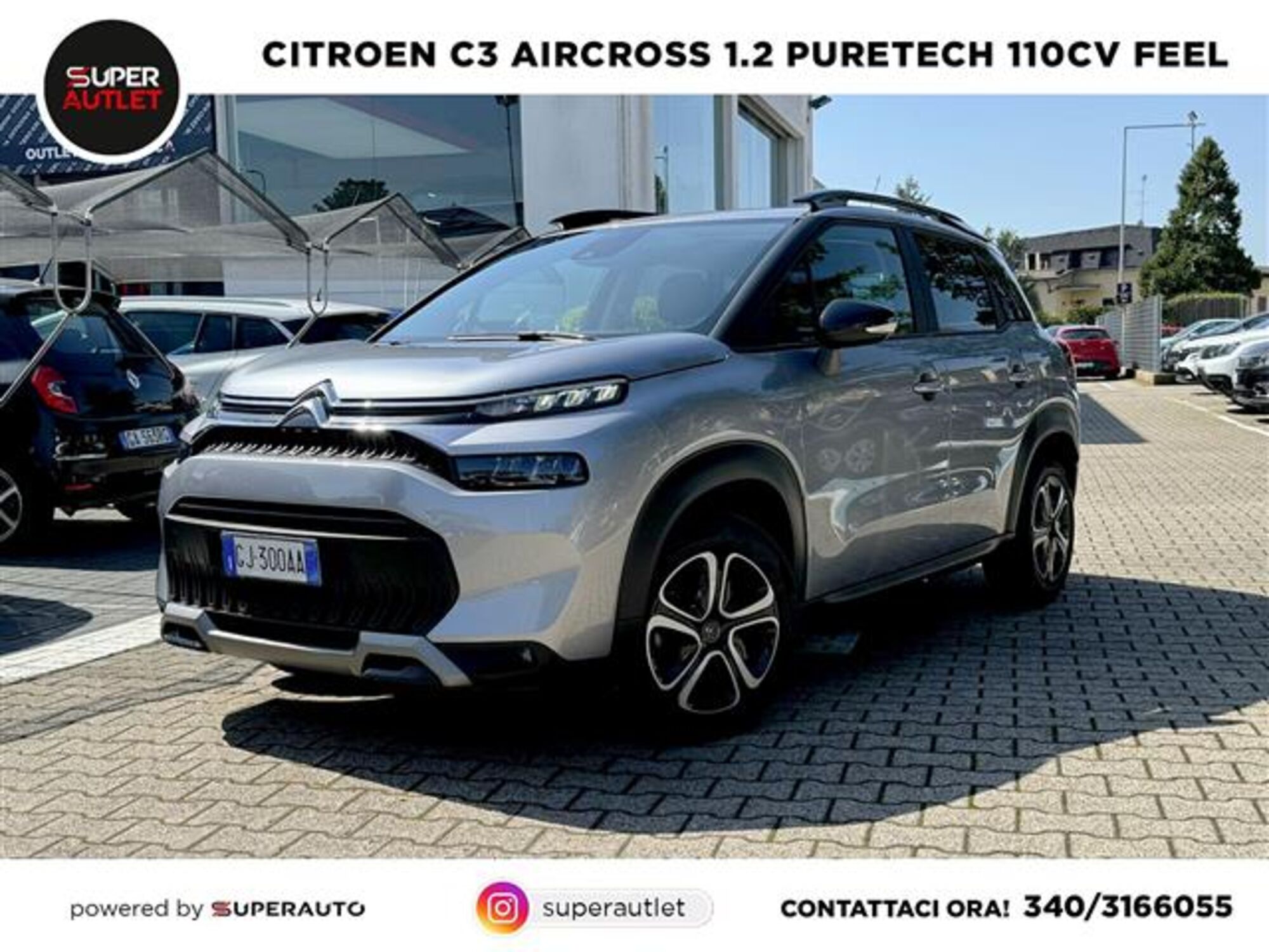 Citroen C3 Aircross PureTech 110 S&amp;S Feel  del 2022 usata a Vigevano