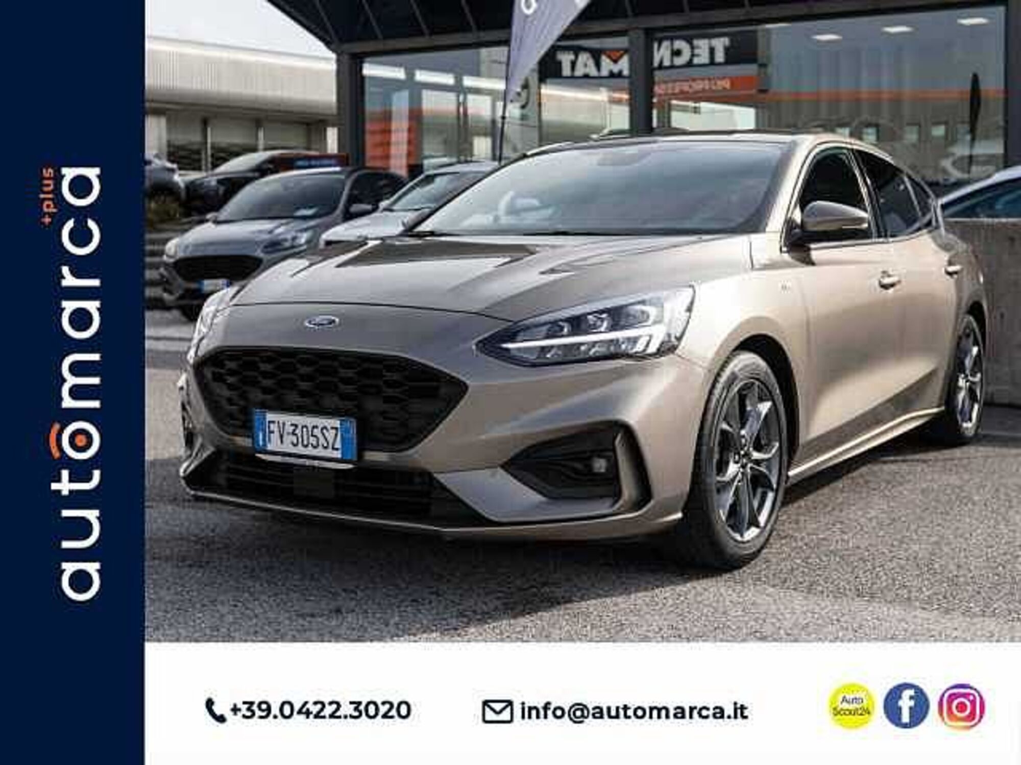 Ford Focus 1.0 EcoBoost 125 CV 5p. ST-Line  del 2019 usata a Silea