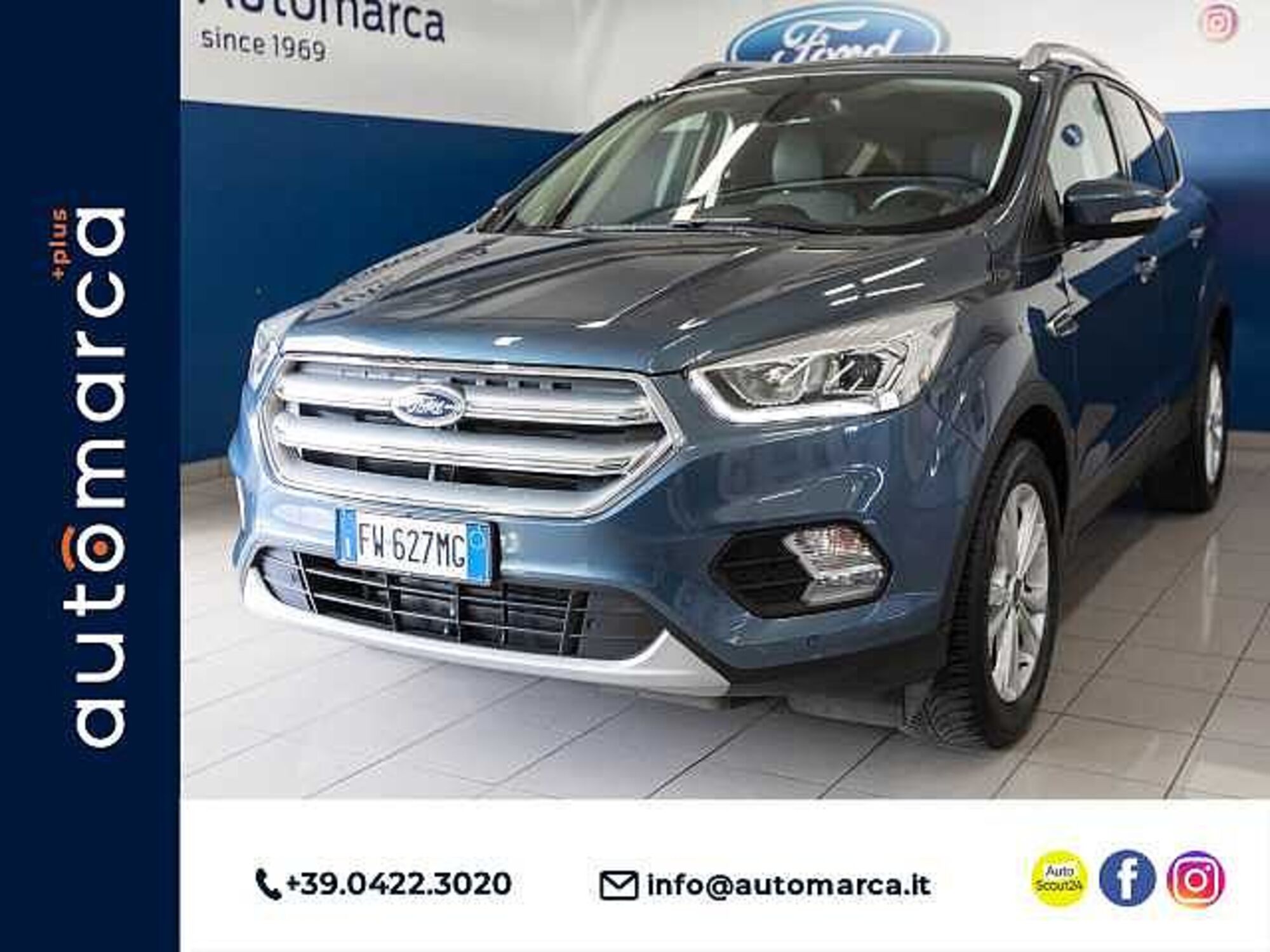 Ford Kuga 1.5 TDCI 120 CV S&amp;S 2WD Powershift Edition  del 2019 usata a Silea