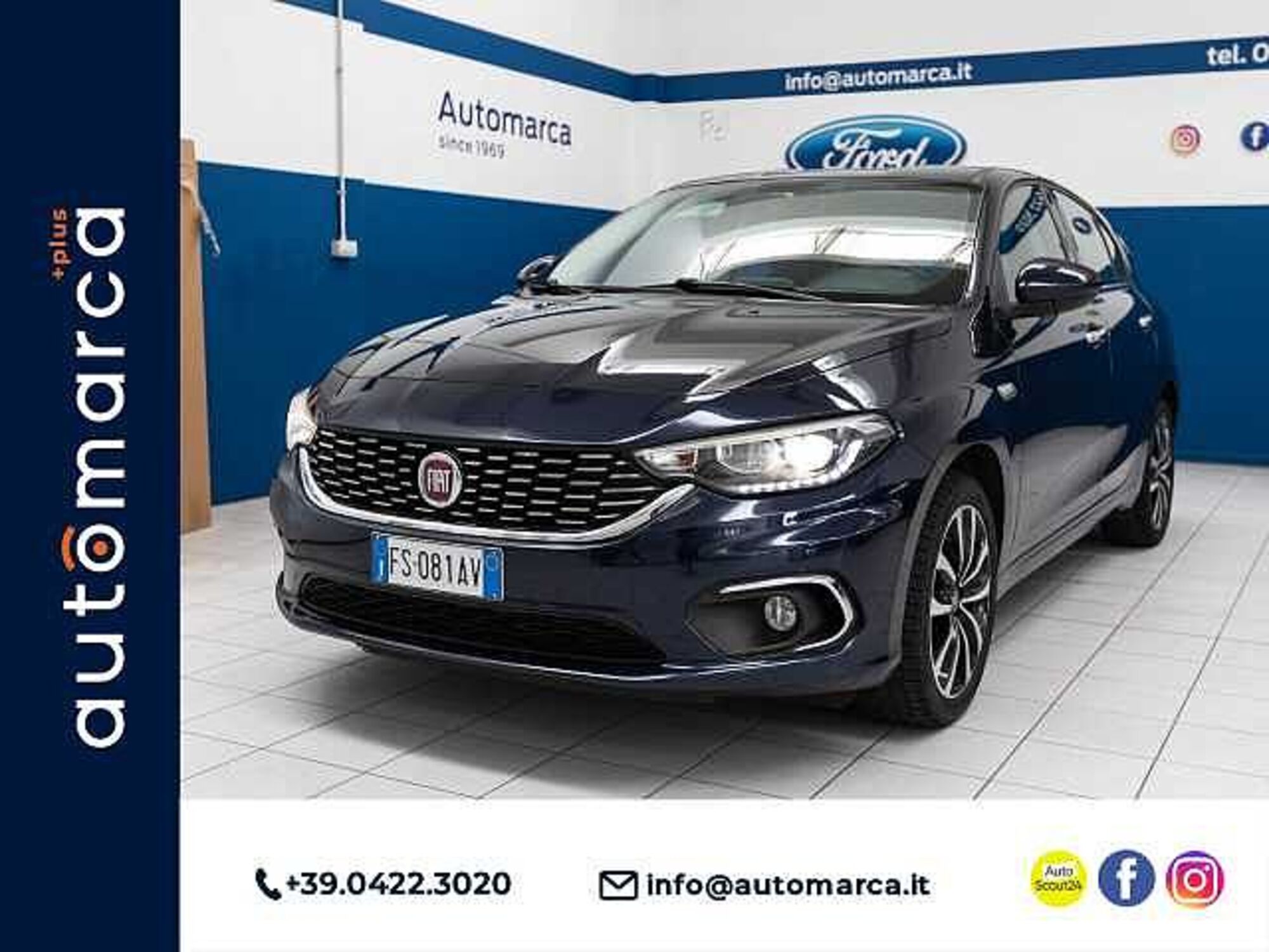 Fiat Tipo Tipo 1.6 Mjt S&amp;S DCT 5 porte Lounge  del 2018 usata a Silea