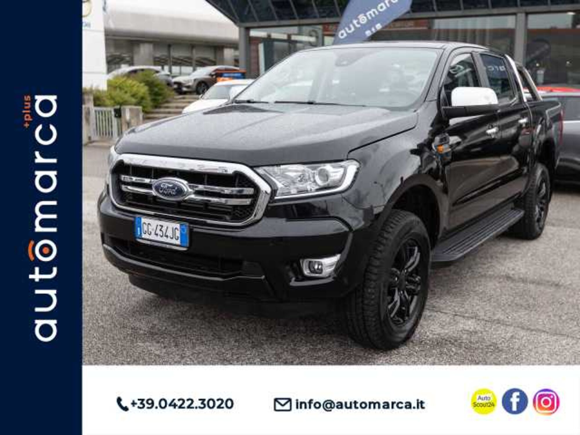 Ford Ranger Pick-up Ranger 2.0 ECOBLUE aut. DC XLT 5 posti del 2021 usata a Silea