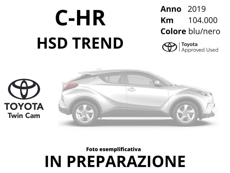 Toyota Toyota C-HR 1.8 Hybrid E-CVT Trend  del 2020 usata a Latina
