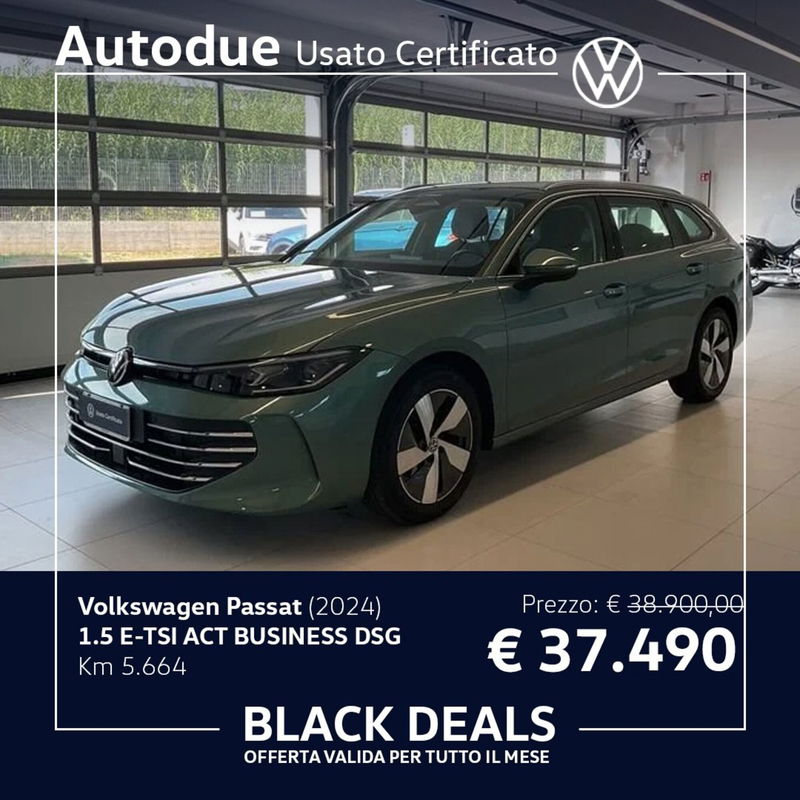 Volkswagen Passat 1.5 etsi act Business 150cv dsg del 2024 usata a Salerno