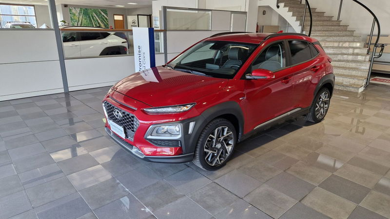 Hyundai Kona HEV 1.6 DCT XPrime del 2020 usata a Caresanablot