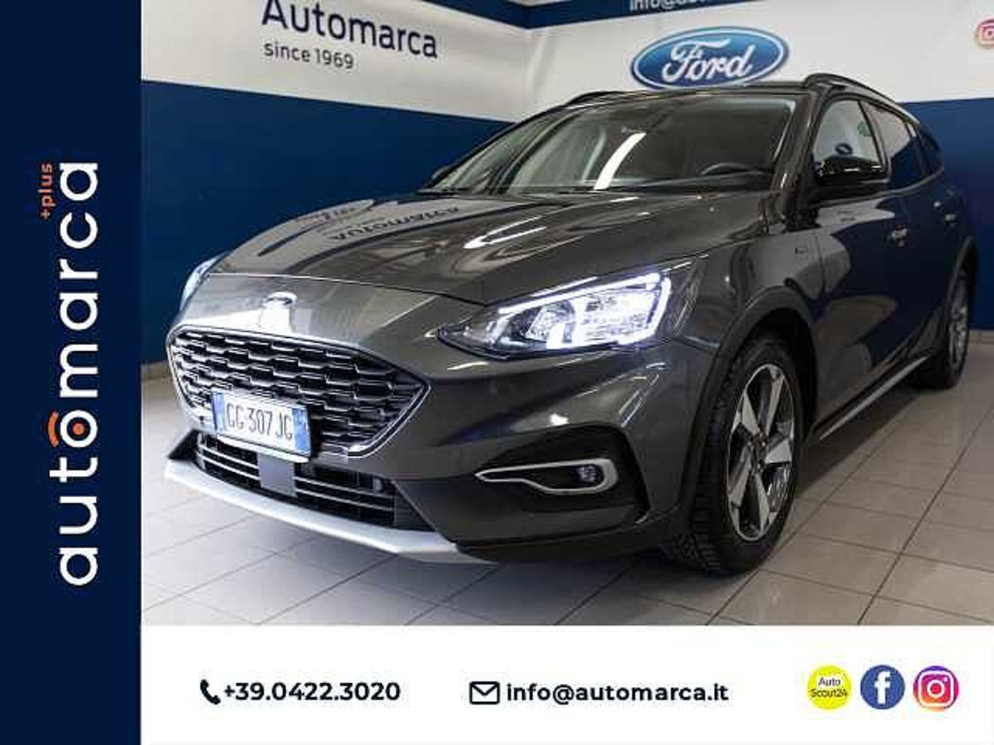 Ford Focus Station Wagon 1.5 EcoBlue 120 CV automatico SW Active  del 2021 usata a Silea