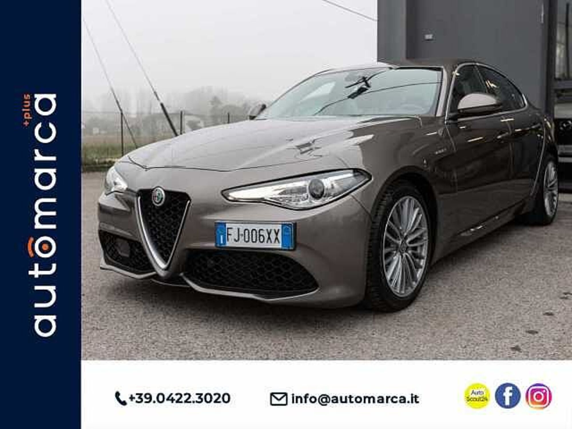 Alfa Romeo Giulia 2.2 Turbodiesel 210 CV AT8 AWD Q4 Veloce  del 2017 usata a Silea