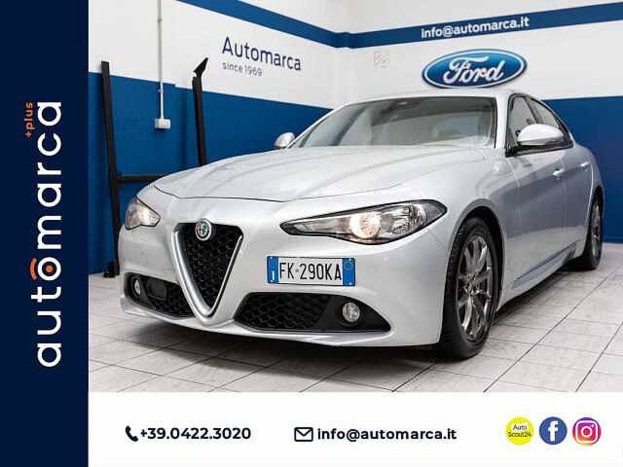 Alfa Romeo Giulia 2.2 Turbodiesel 150 CV AT8 Business del 2017 usata a Silea