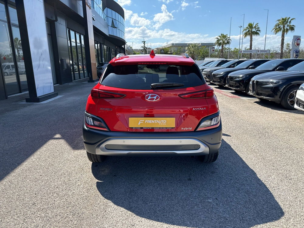 Hyundai Kona HEV 1.6 DCT XLine del 2022 usata a Pescara (4)