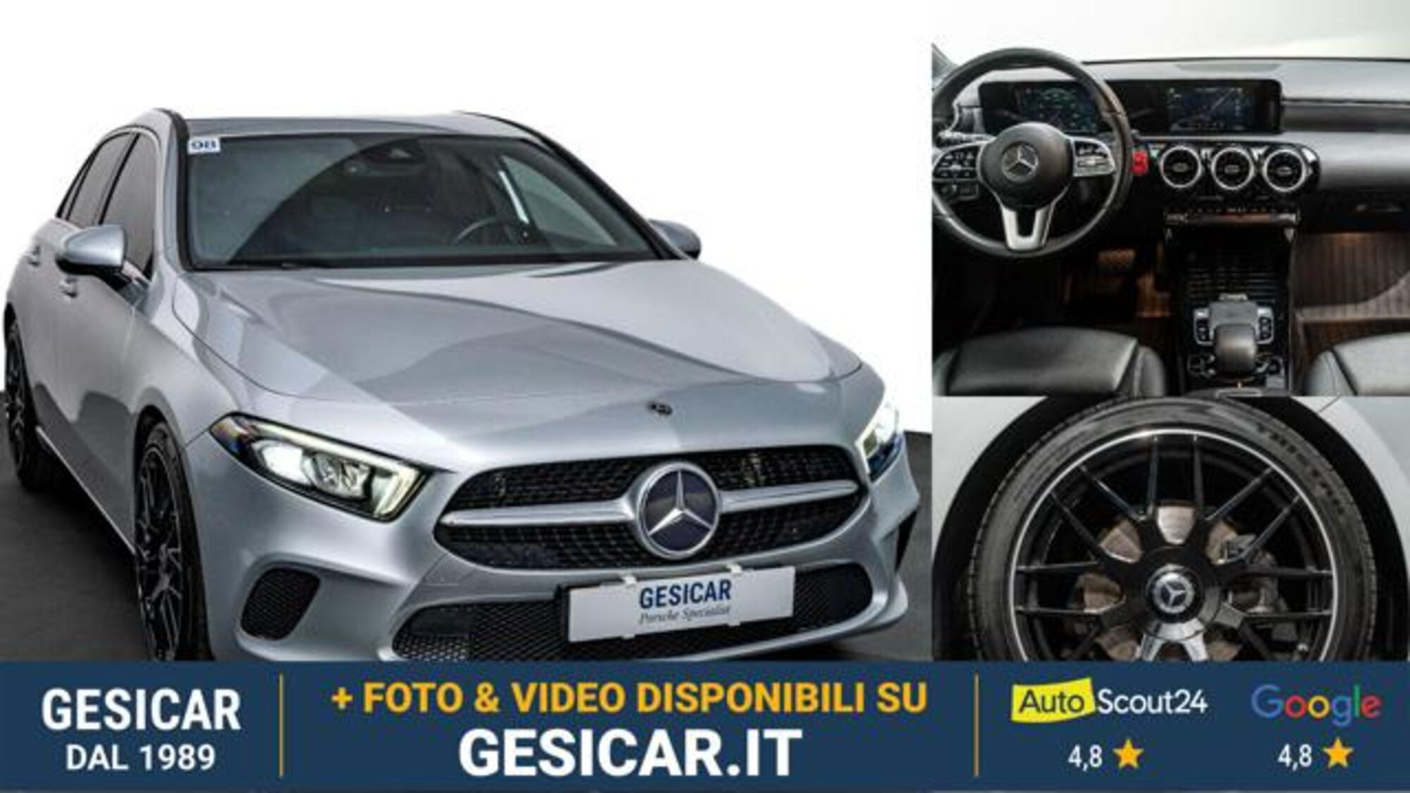 Mercedes-Benz Classe A Sedan 180 d Automatic 4p. Business  del 2018 usata a Livorno