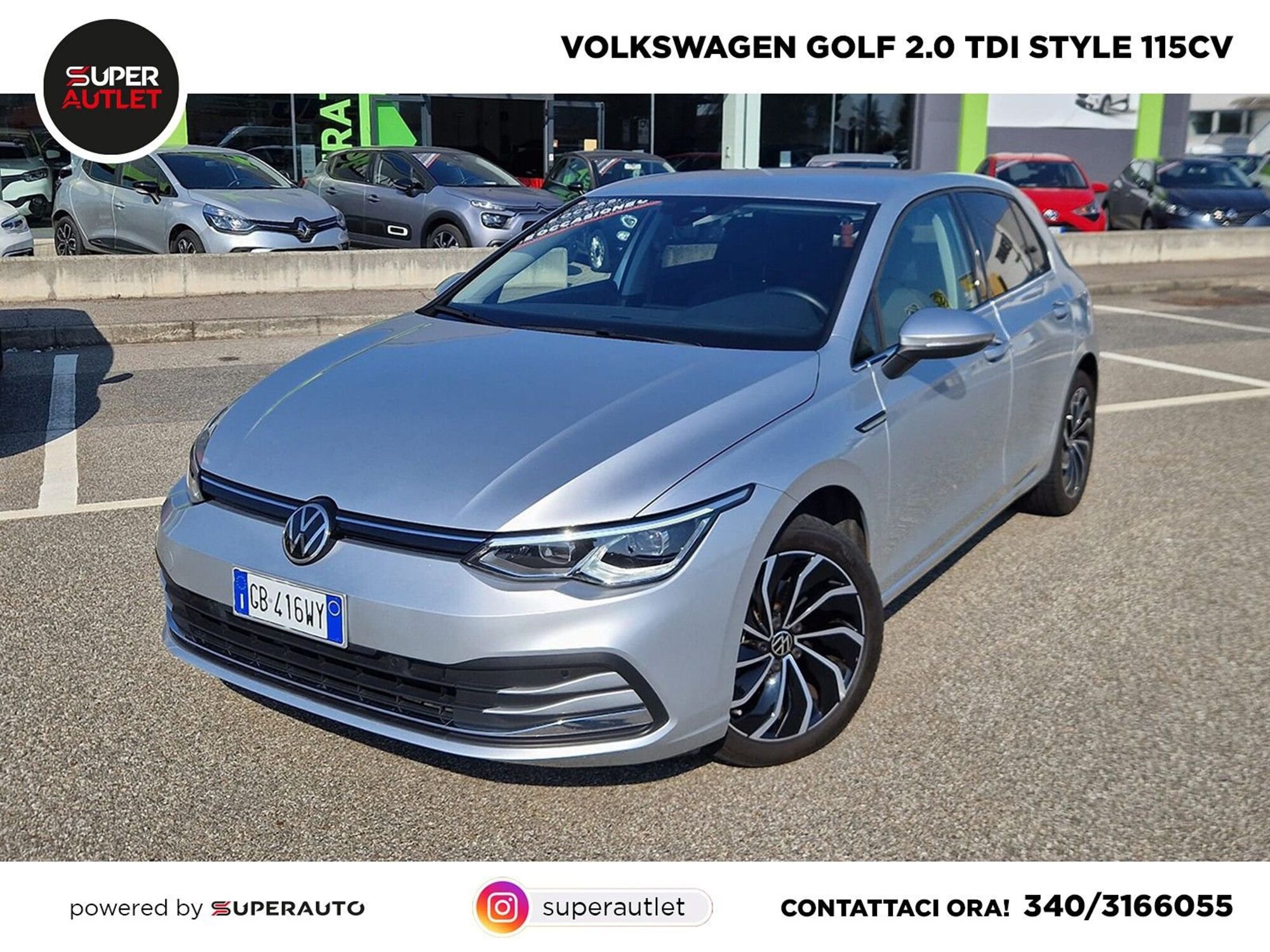 Volkswagen Golf 2.0 tdi Edition 115cv del 2020 usata a Albano Vercellese