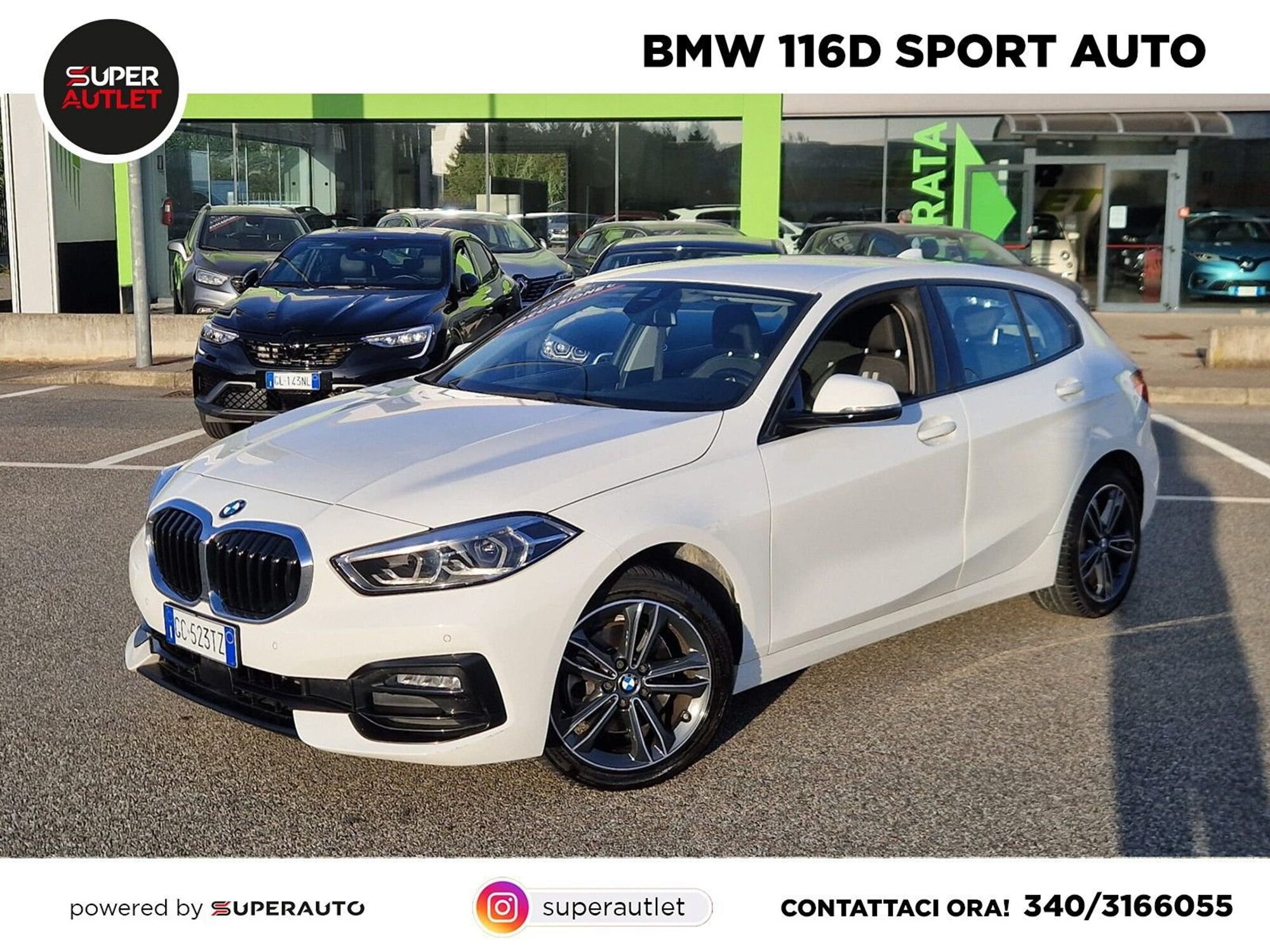 BMW Serie 1 116d auto del 2020 usata a Albano Vercellese