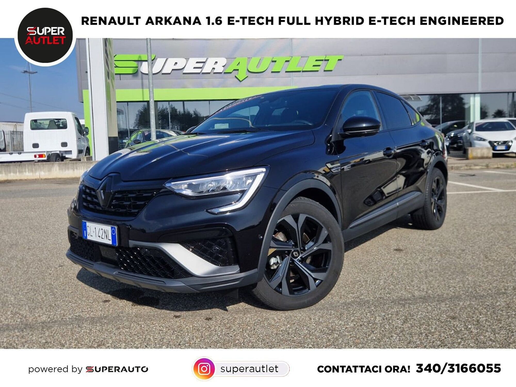 Renault Arkana 1.6 full hybrid Techno 145cv del 2023 usata a Albano Vercellese