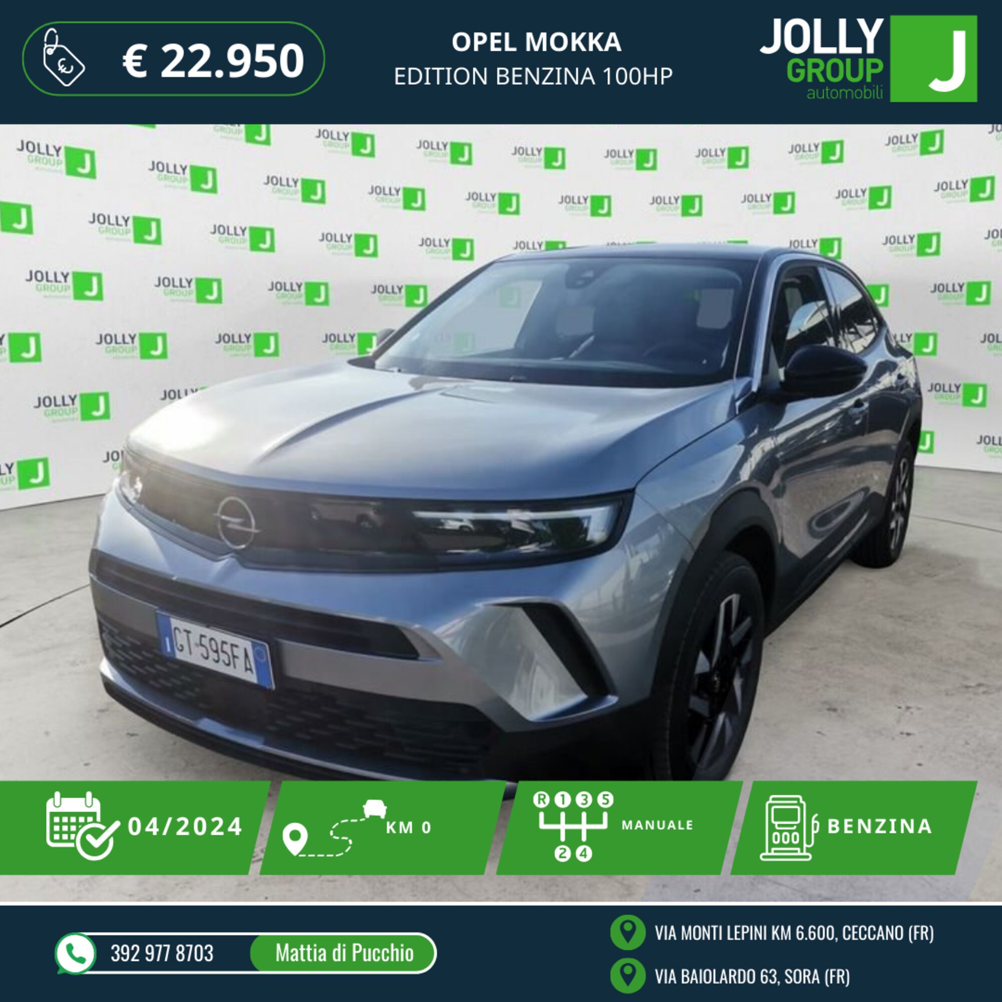 Opel Mokka 1.2 Turbo Edition  nuova a Ceccano