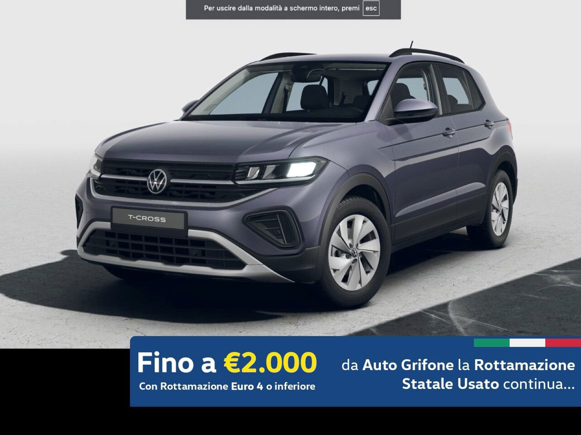 Volkswagen T-Cross 1.0 tsi Life 95cv nuova a Modena