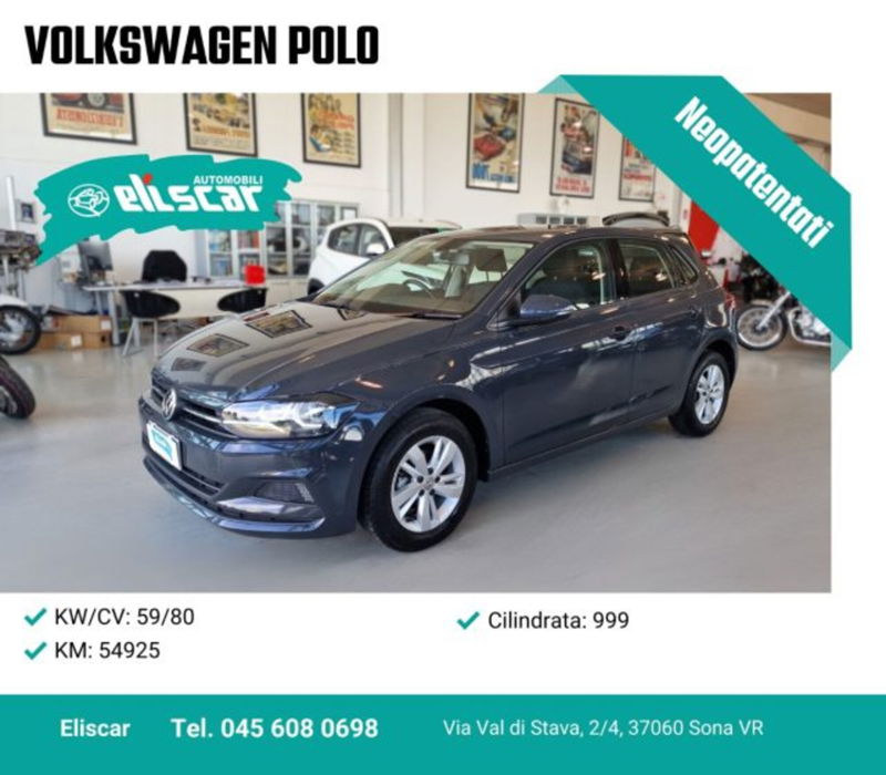 Volkswagen Polo 1.0 EVO 80 CV 5p. Comfortline BlueMotion Technology  del 2020 usata a Sona