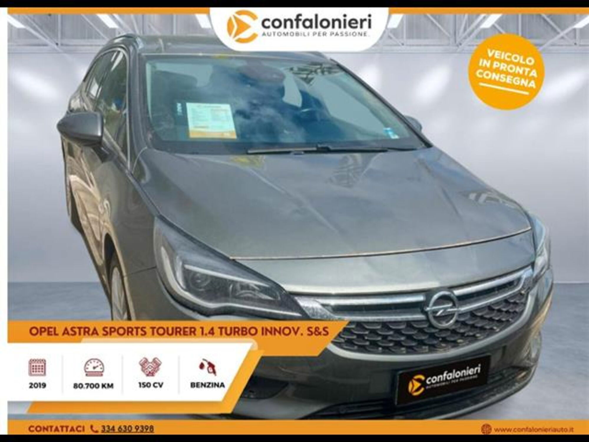 Opel Astra Station Wagon 1.4 Turbo 150CV Start&amp;Stop Sports Innovation  nuova a Sassari