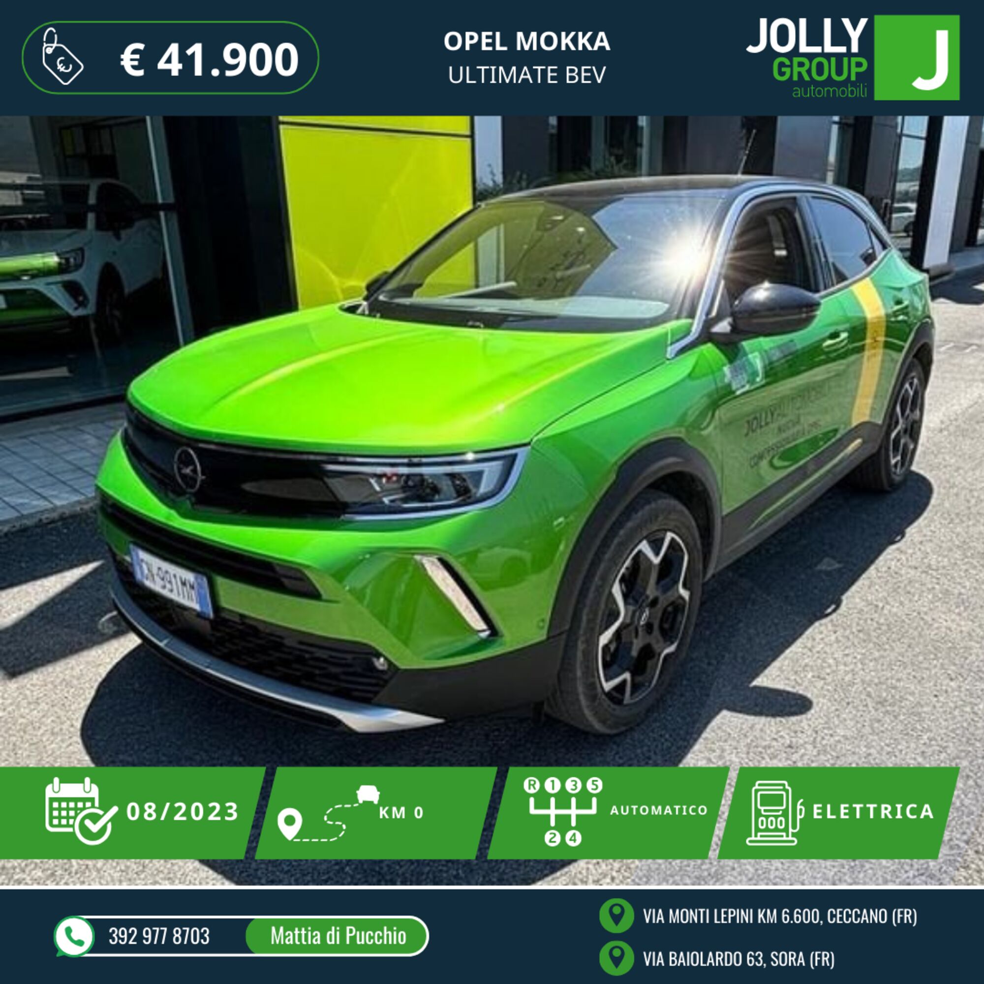 Opel Mokka electric Ultimate 136cv nuova a Ceccano