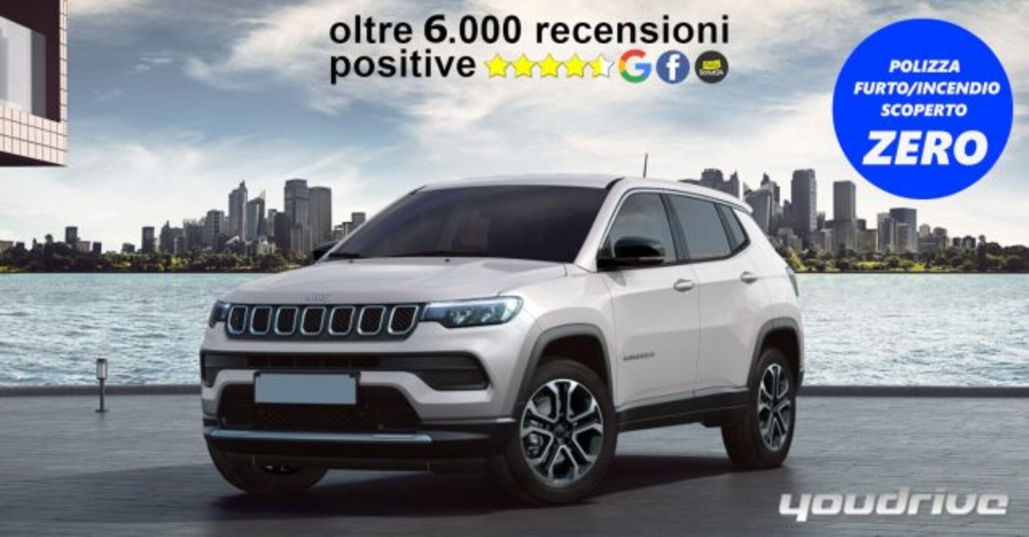 Jeep Compass 1.3 T4 190 CV PHEV AT6 4xe Longitude nuova a Nola