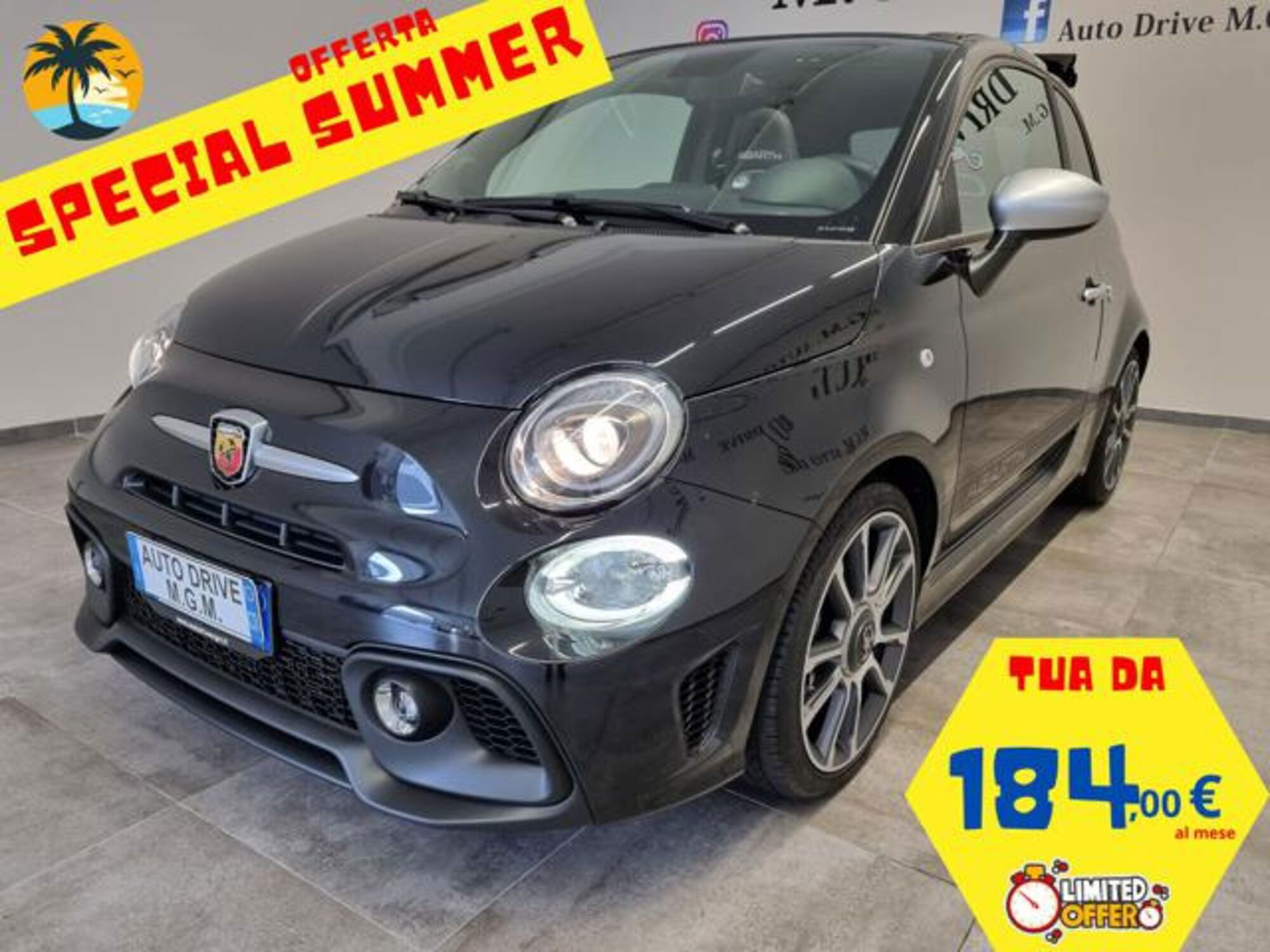 Abarth 595 Cabrio 595C 1.4 t-jet Turismo 165cv del 2022 usata a Erba