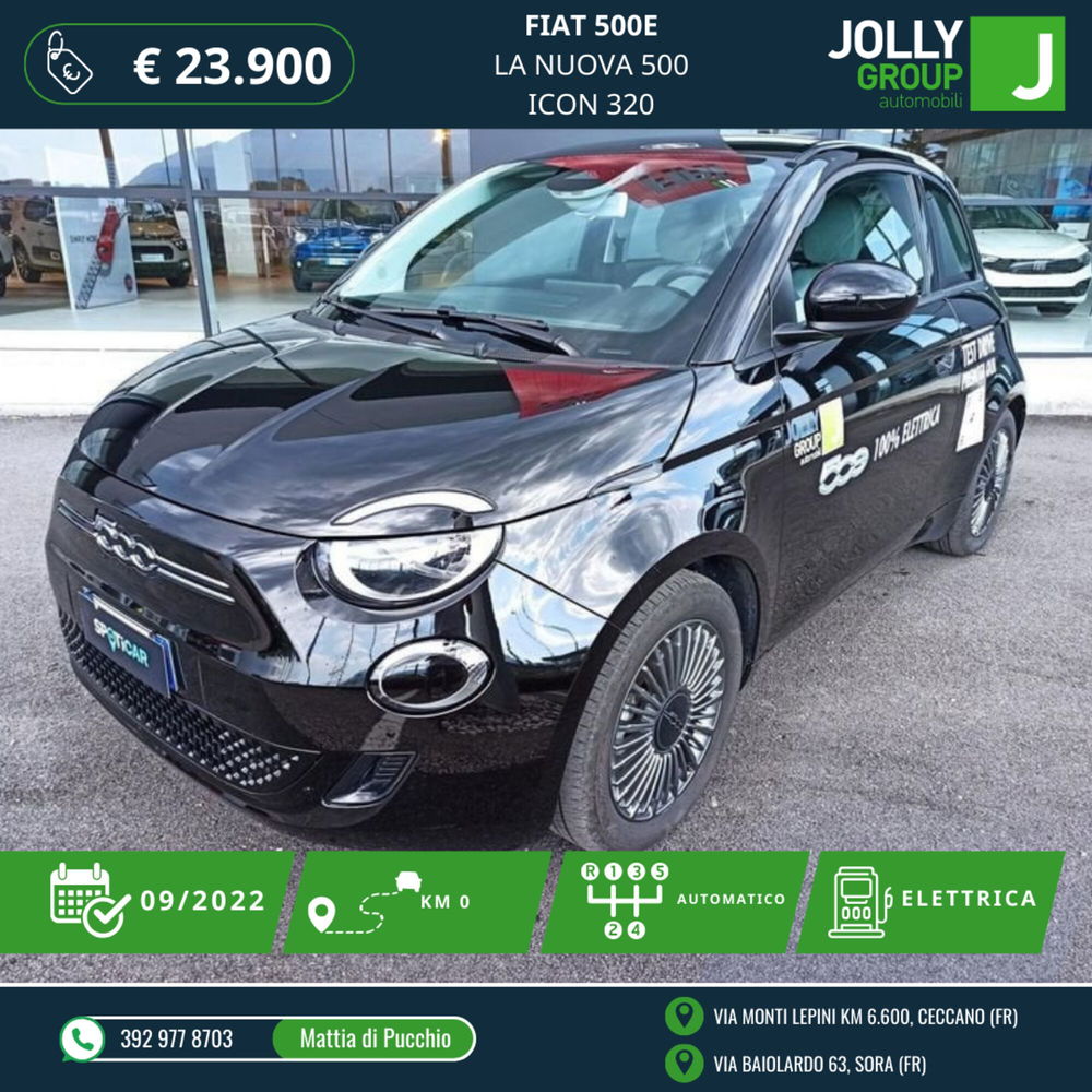 Fiat 500e nuova a Frosinone