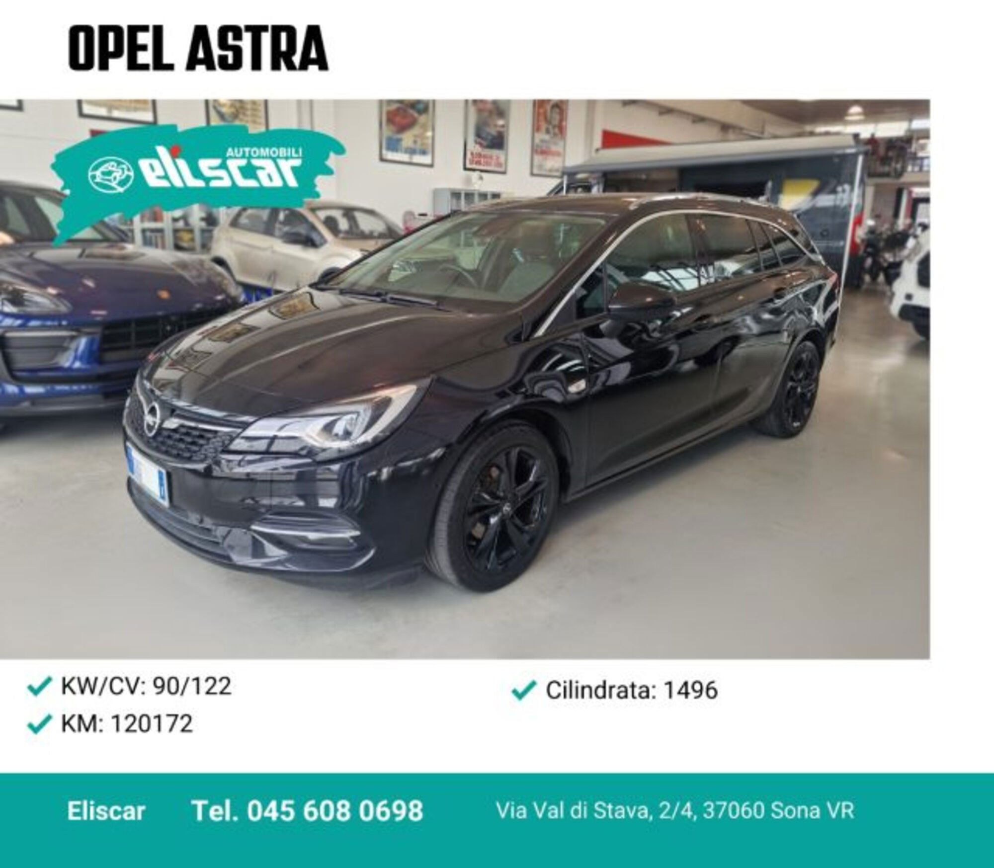 Opel Astra Station Wagon 1.5 CDTI 122 CV S&amp;S Sports GS Line  del 2021 usata a Sona