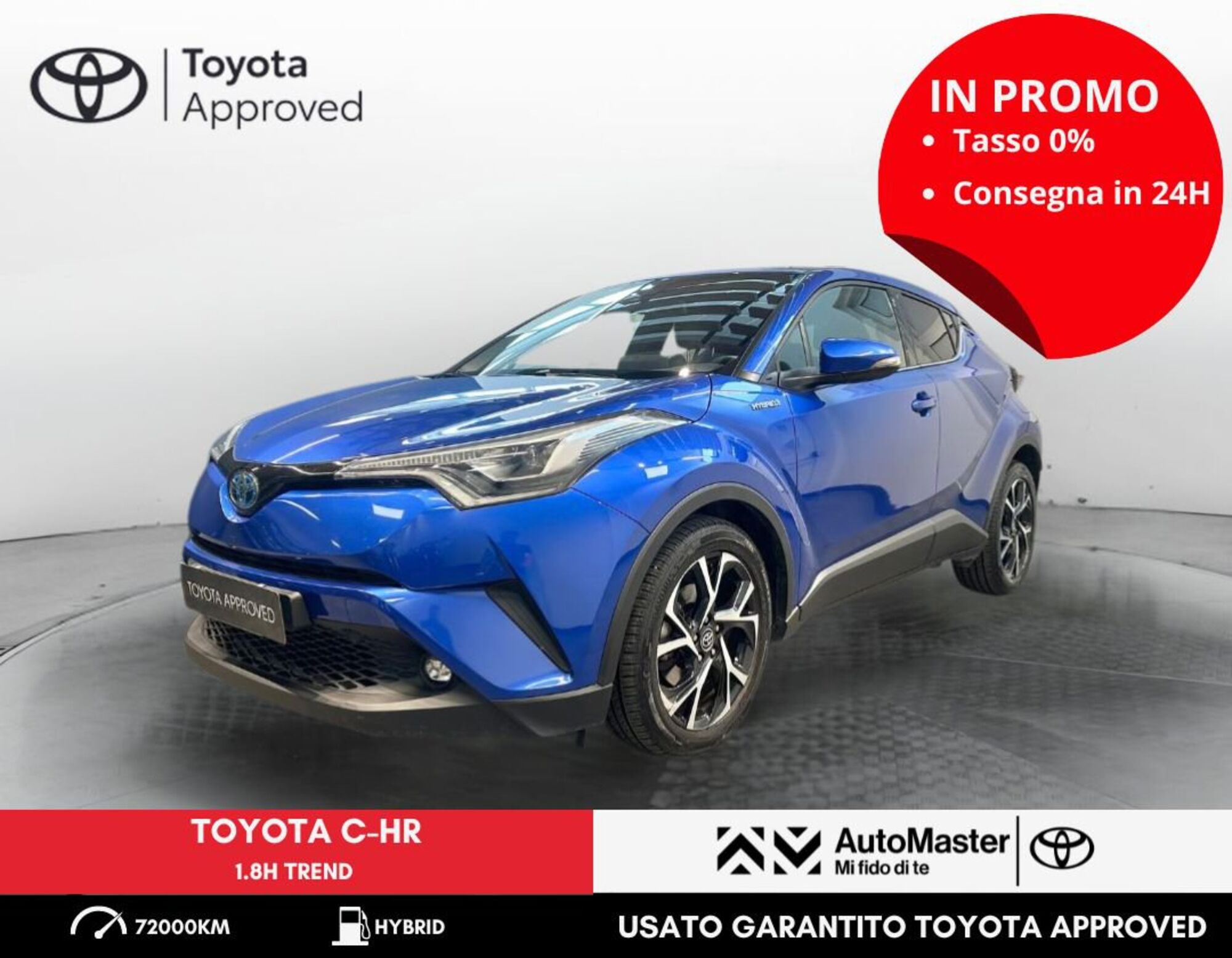 Toyota Toyota C-HR 1.8 Hybrid E-CVT Trend  del 2019 usata a Ferrara