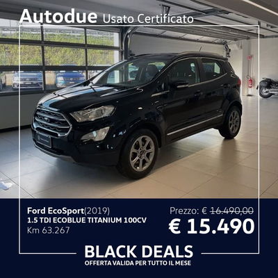 Ford EcoSport 1.5 Ecoblue 100 CV Start&amp;Stop Titanium  del 2019 usata a Salerno