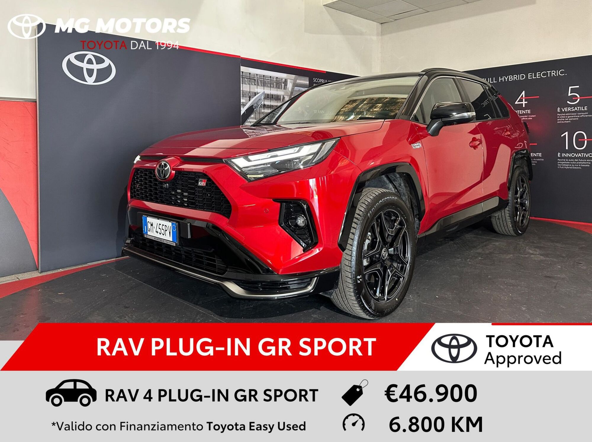 Toyota Rav4 vvt-ie phev GR Sport awd-i e-cvt del 2023 usata a Viterbo