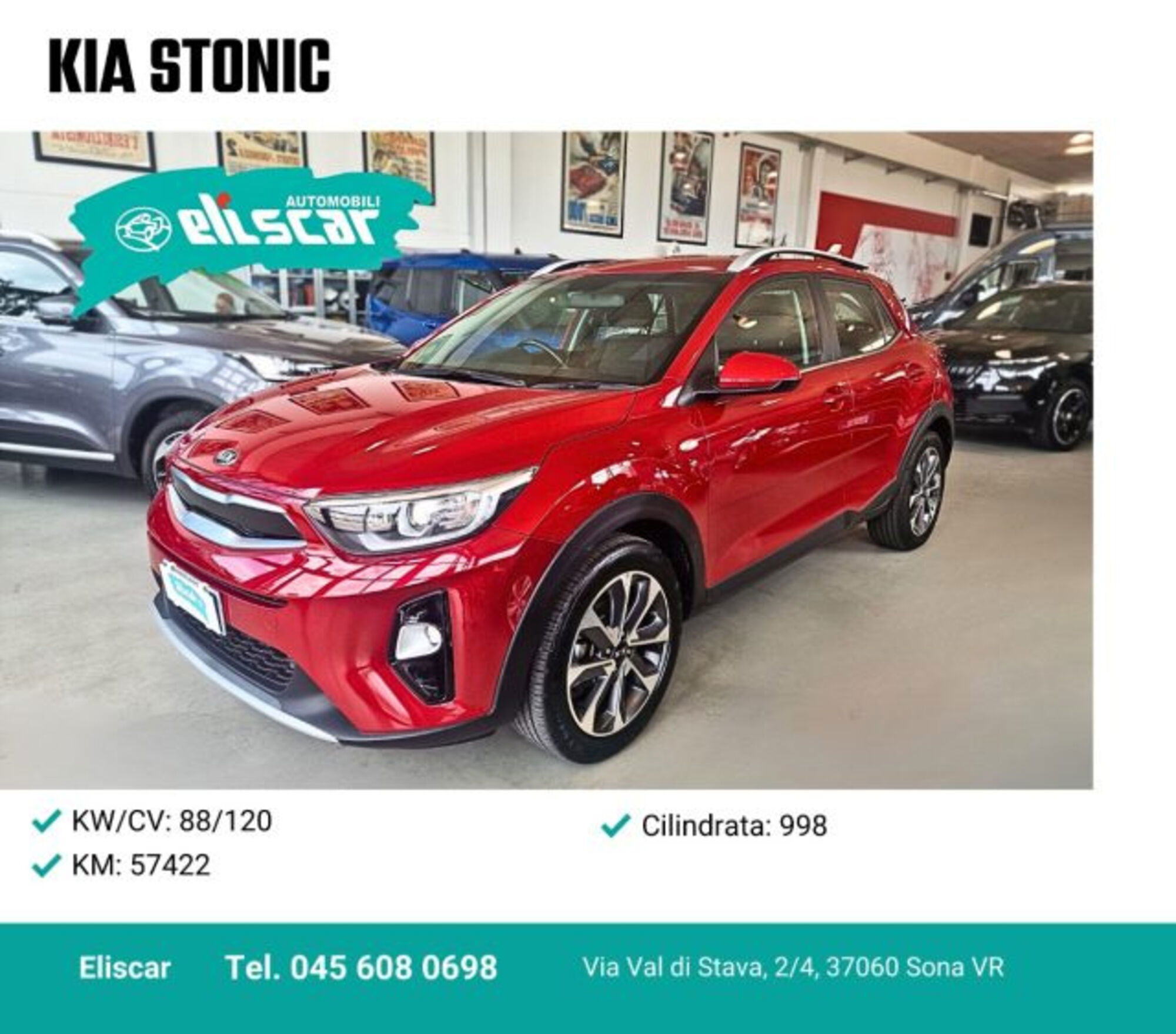 Kia Stonic 1.0 T-GDi 120 CV Style  del 2019 usata a Sona