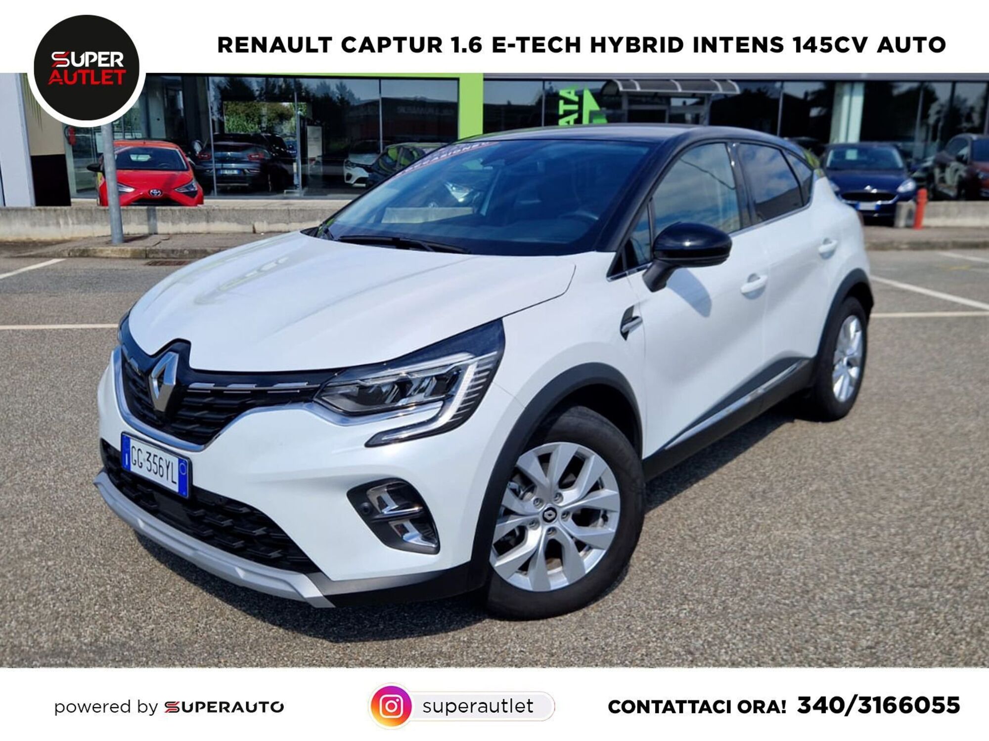 Renault Captur Full Hybrid E-Tech 145 CV Intens  del 2021 usata a Albano Vercellese