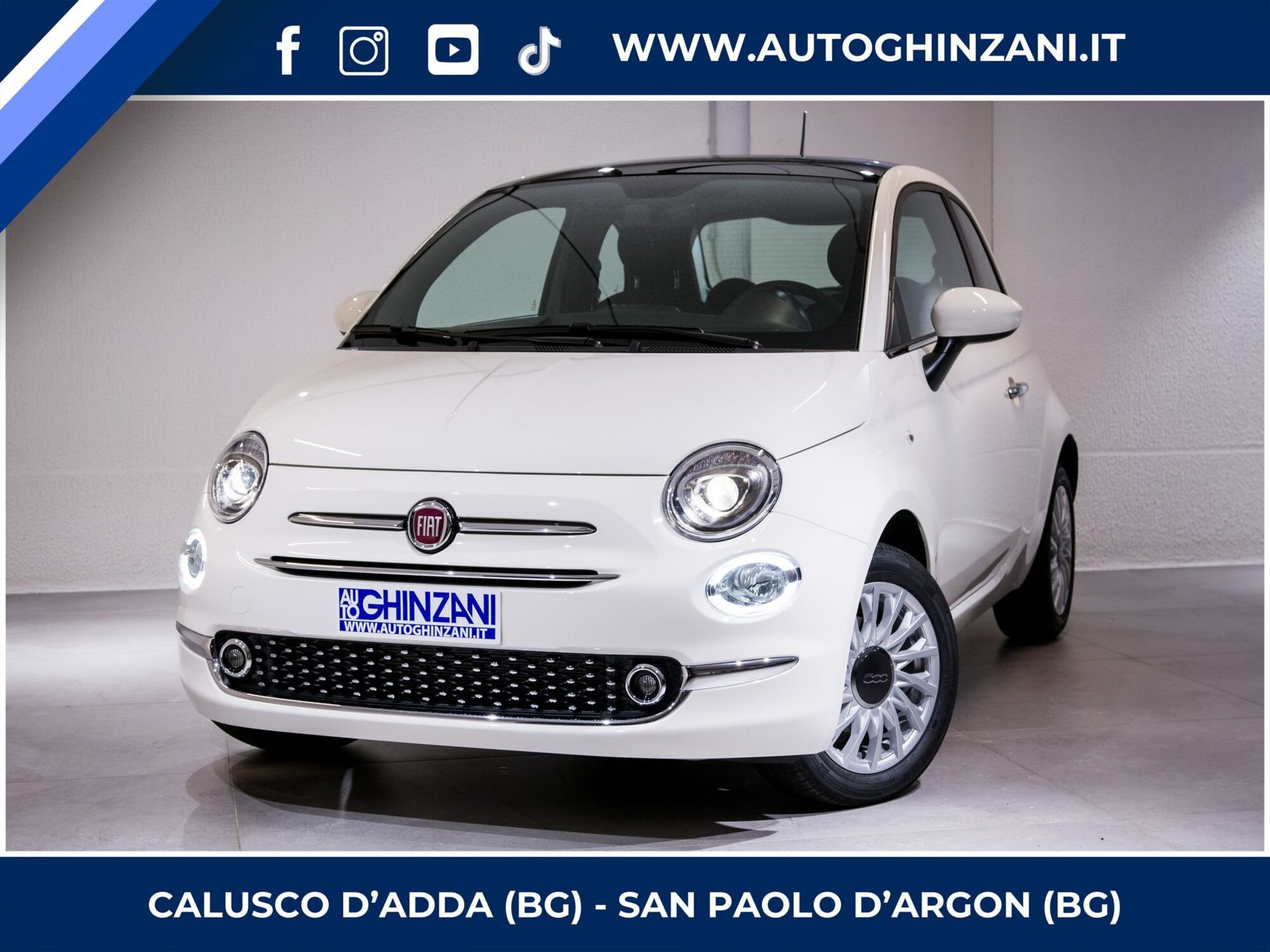 Fiat 500 1.0 Hybrid Dolcevita  del 2022 usata a San Paolo d&#039;Argon