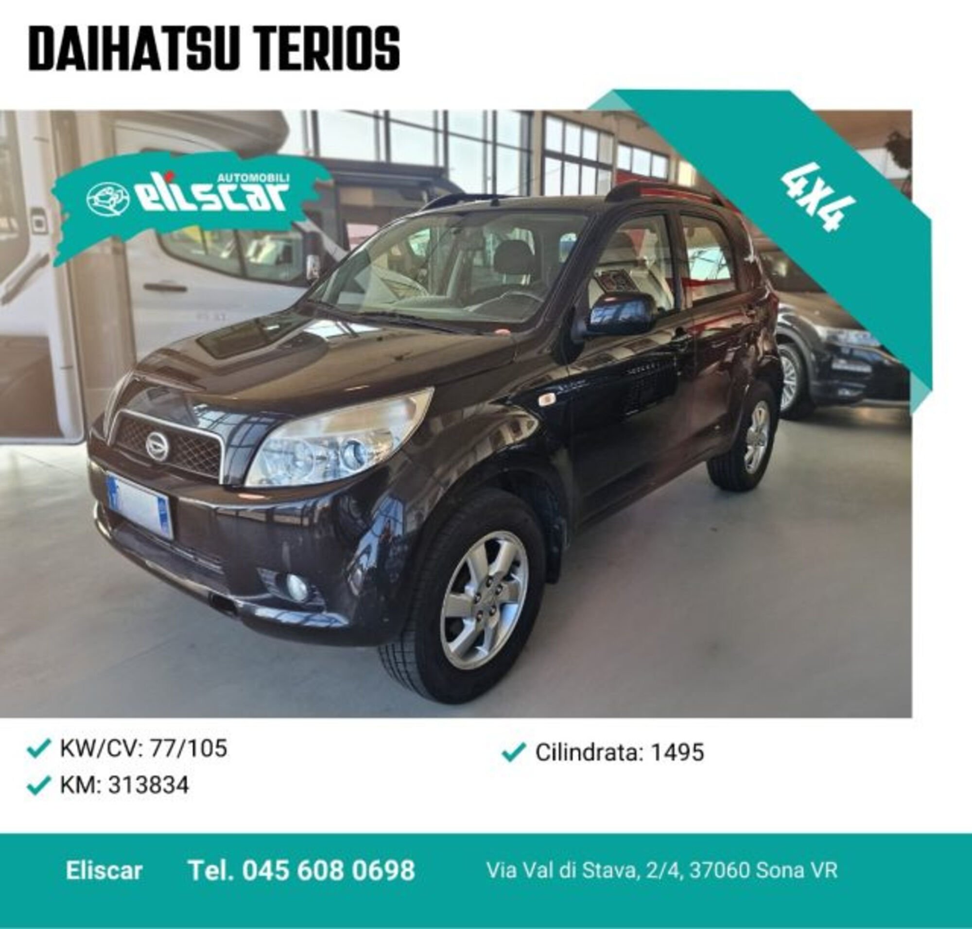 Daihatsu Terios 1.5 4WD SX del 2007 usata a Sona