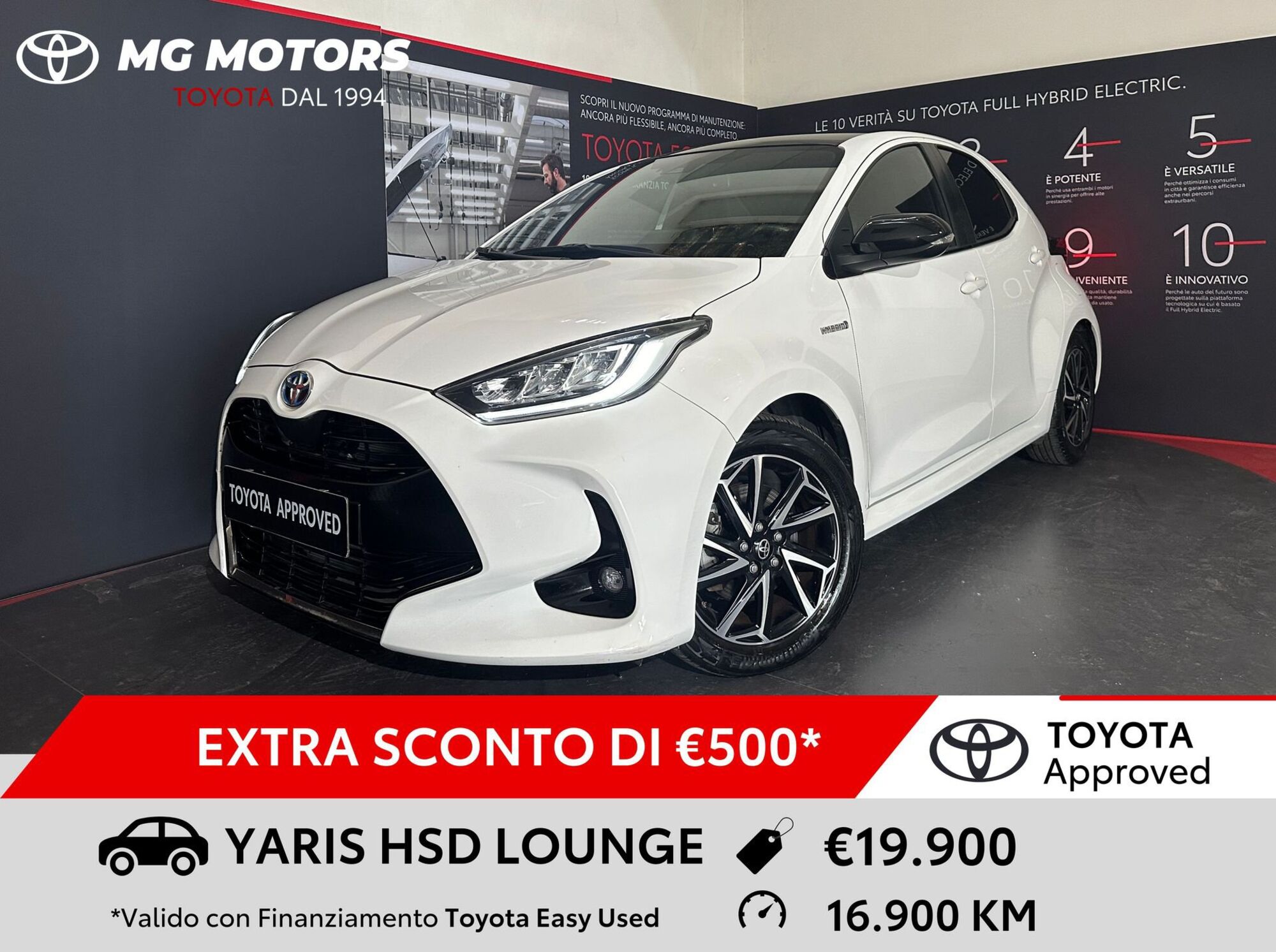 Toyota Yaris 1.5 Hybrid 5 porte Lounge del 2021 usata a Viterbo