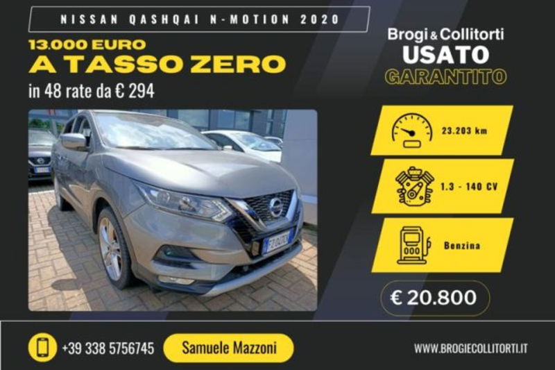 Nissan Qashqai 1.3 DIG-T 140 CV N-Motion del 2020 usata a Empoli