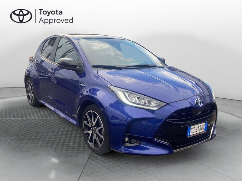 Toyota Yaris 1.5 Hybrid 5 porte Lounge del 2021 usata a Roma