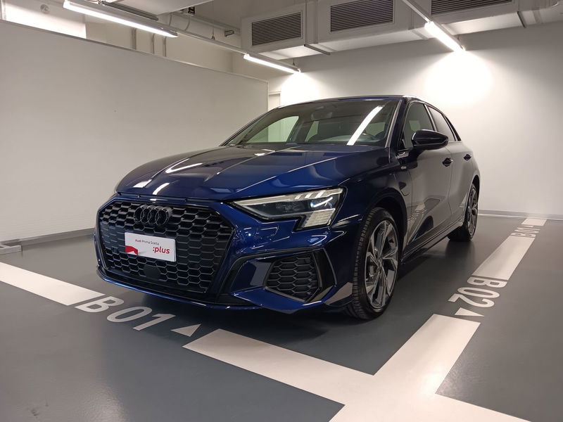 Audi A3 Sportback 40 TFSI e S tronic S line edition del 2021 usata a Carpi