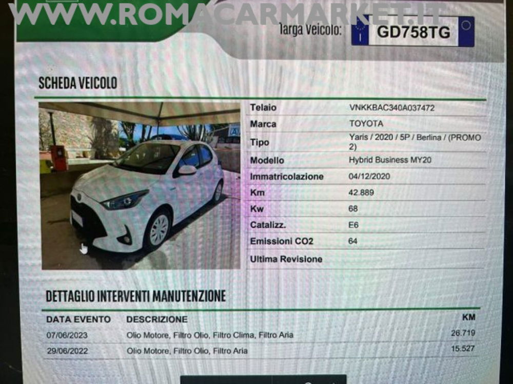 Toyota Yaris Cross usata a Roma (12)