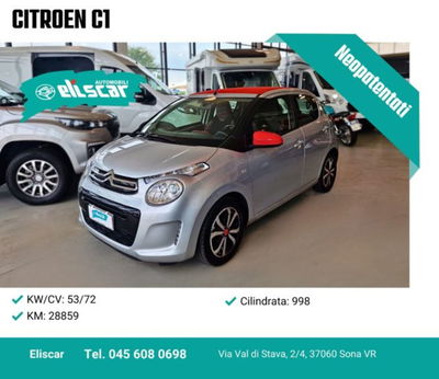 Citroen C1 Airscape C1 Airscape VTi 72 S&amp;S 5 porte Shine  del 2019 usata a Sona