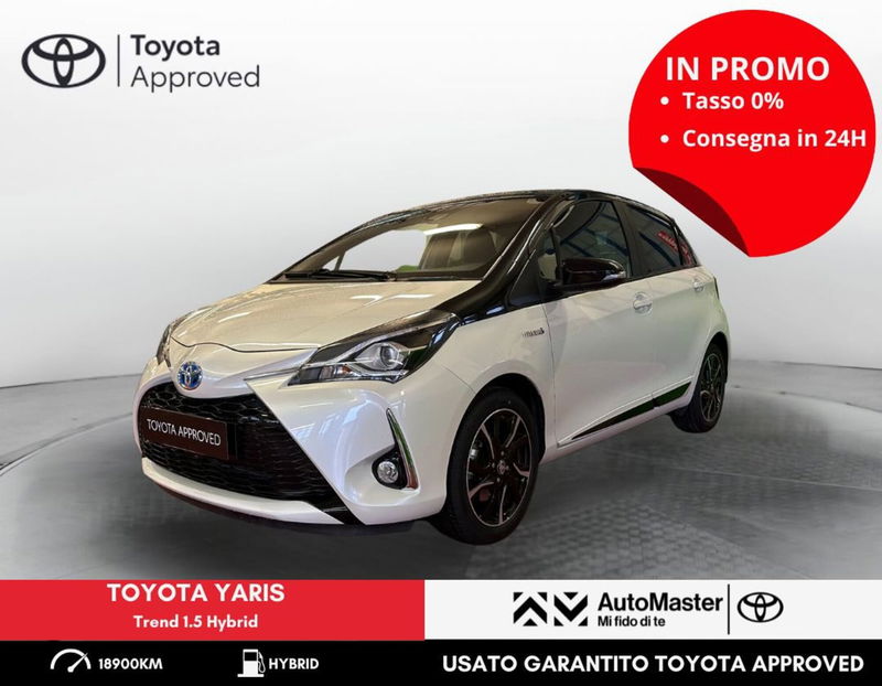 Toyota Yaris 1.5 Hybrid 5 porte Trend &quot;Red Edition&quot;  del 2017 usata a Ferrara