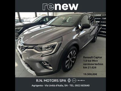 Renault Captur 1.0 tce Techno 90cv del 2023 usata a Agrigento