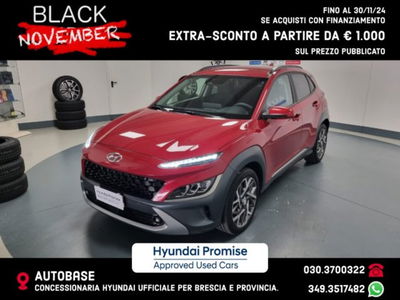 Hyundai Kona HEV 1.6 DCT XLine del 2021 usata a Brescia