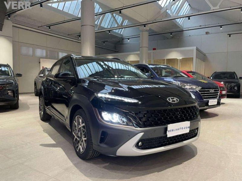 Hyundai Kona HEV 1.6 DCT XLine del 2021 usata a Milano