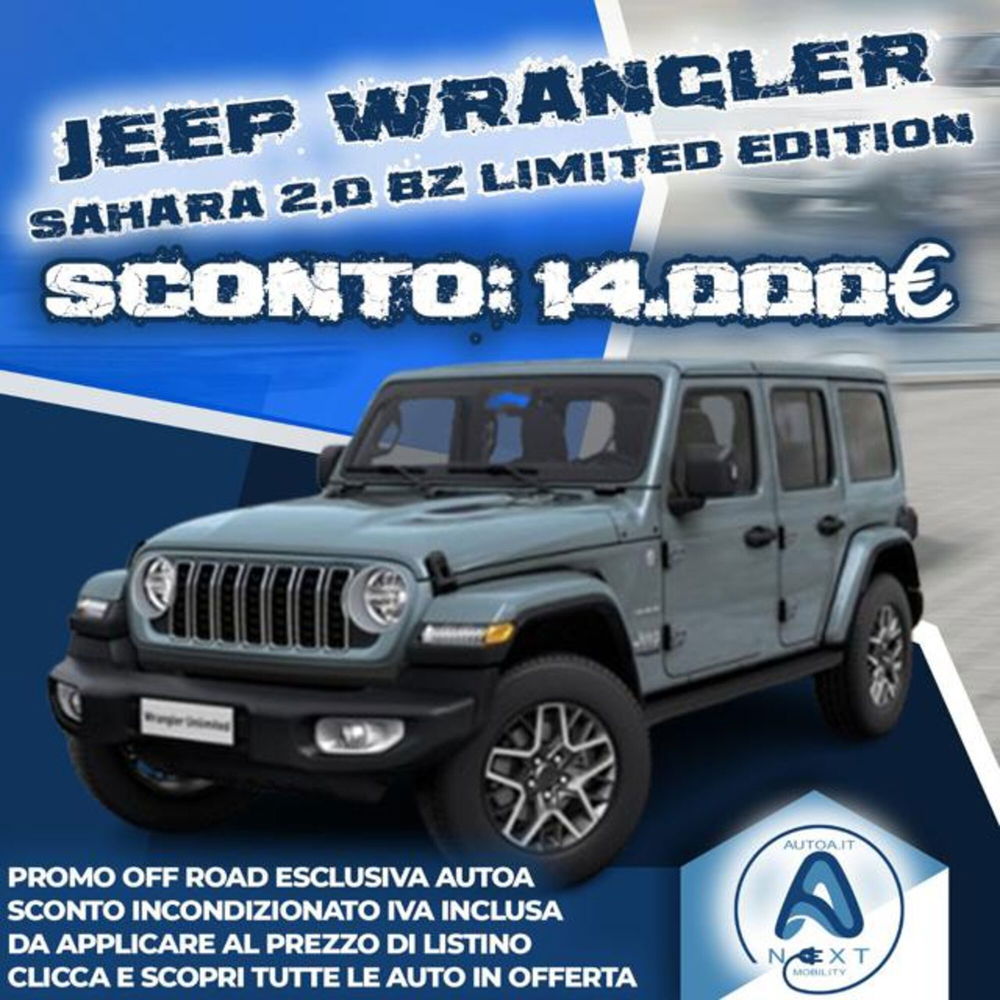 Jeep Wrangler Unlimited nuova a Sassari