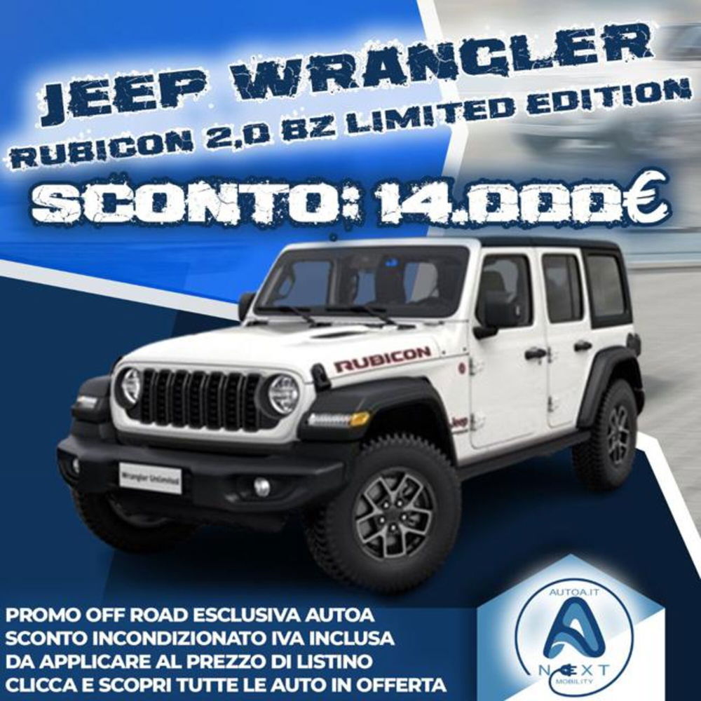 Jeep Wrangler Unlimited nuova a Sassari