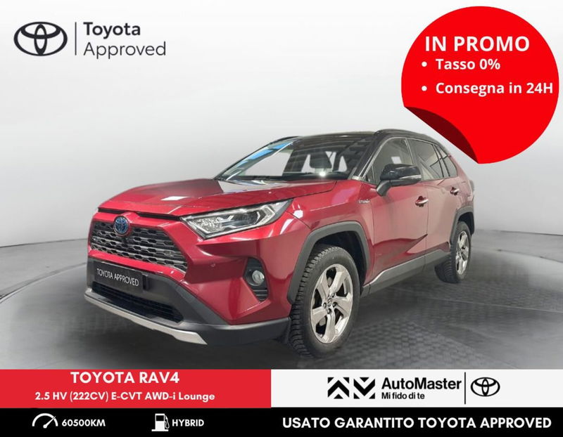 Toyota Rav4 vvt-ie h Lounge awd-i 222cv e-cvt del 2021 usata a Ferrara