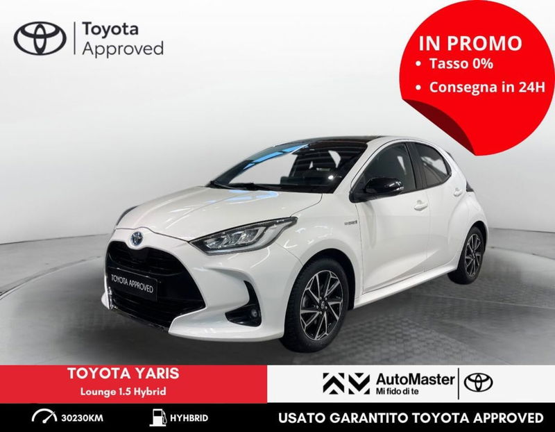 Toyota Yaris 1.5 Hybrid 5 porte Lounge del 2020 usata a Ferrara